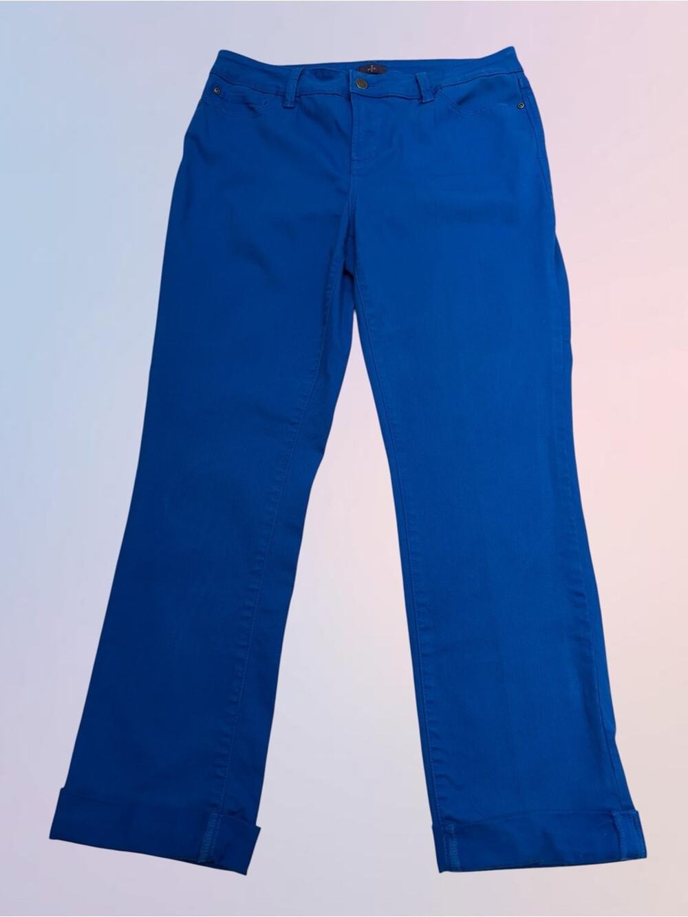 NYDJ Women’s 12 Royal Blue BOYFRIEND Jeans